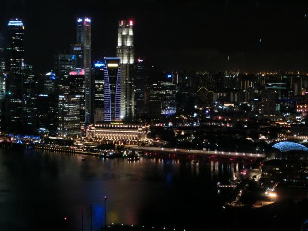 シンガポール・フライヤーからの夜景